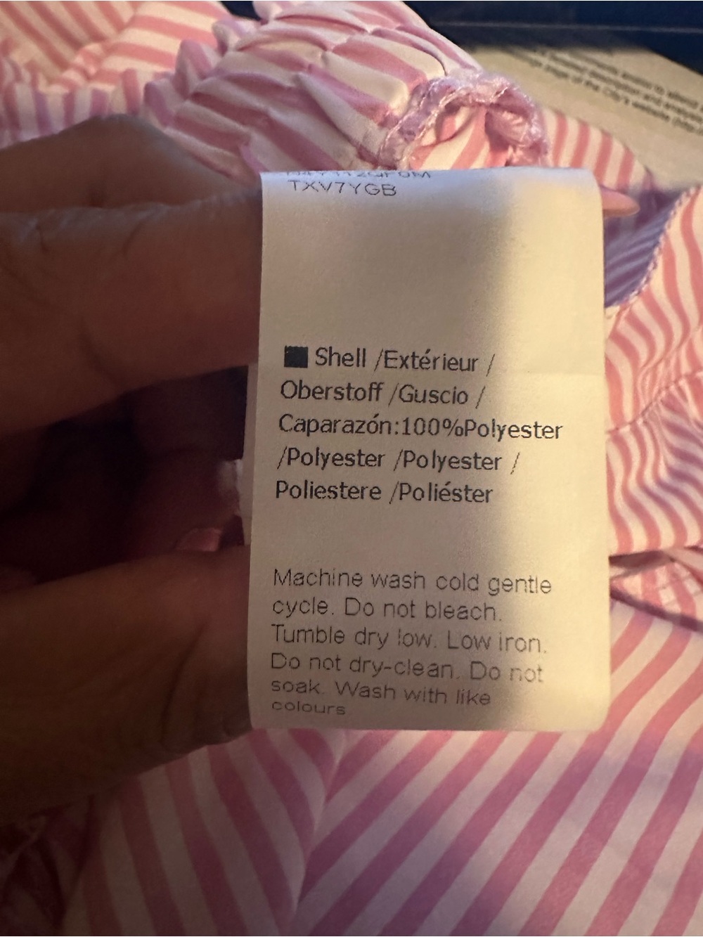 Women's Pink Striped Elastic Waist Shorts and Top - Medium Lounge set or PJ set - Picture 7 of 7